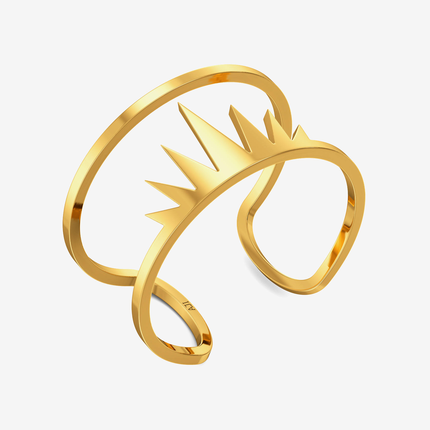 Regal Crown Gold Ring