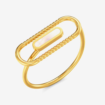 Pearl Capsule Gold Ring