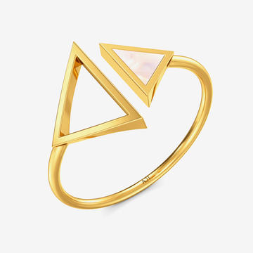 Harmony of Forms Gold Ring