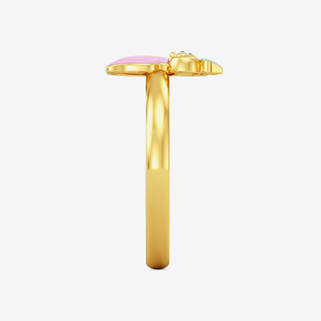 Baby Owl Designer Kids Gold Ring