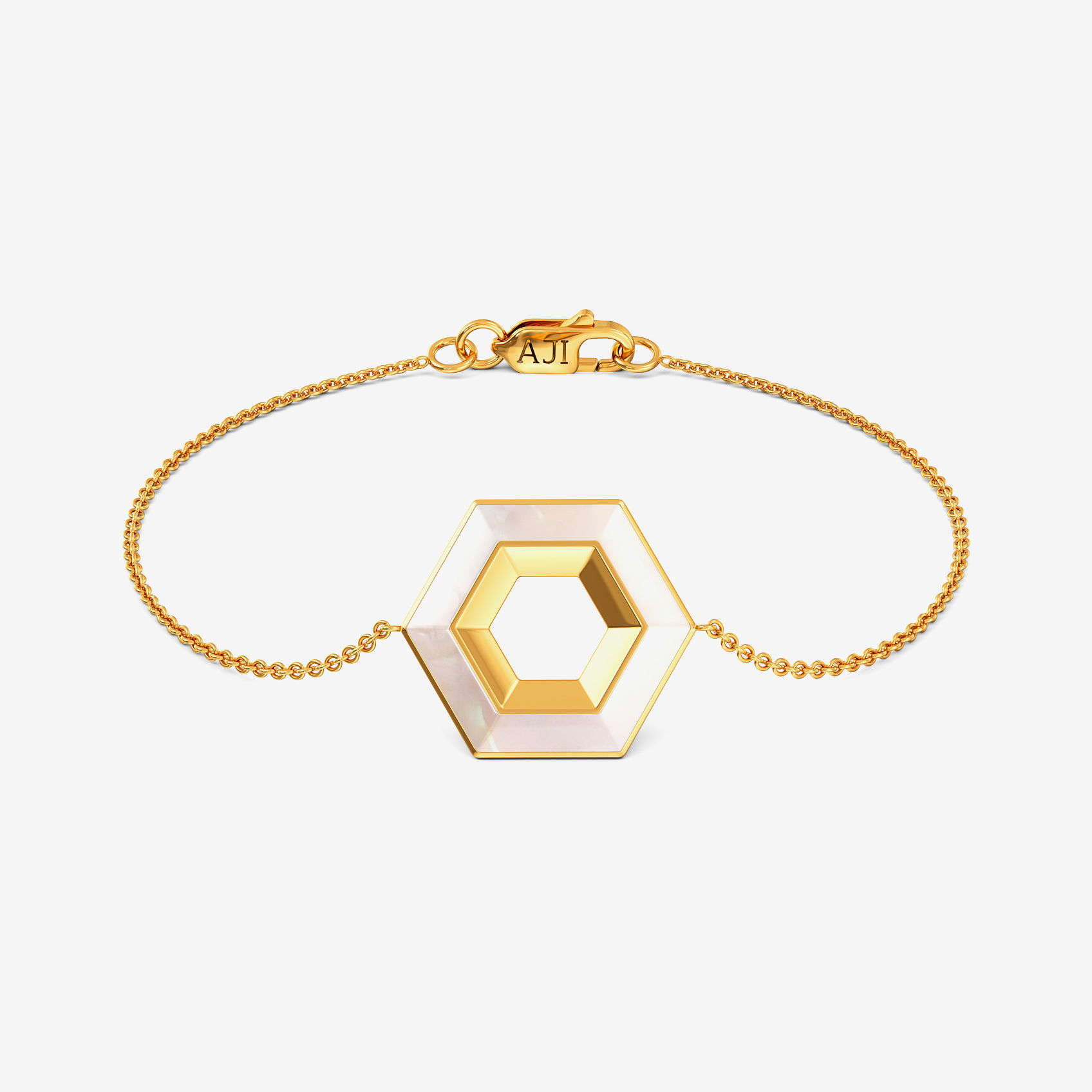 Trendy Gold-Pearl Bracelet