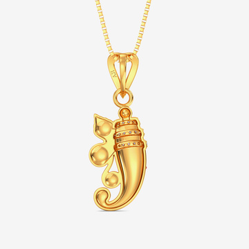 Lord Ganesh Gold Pendant