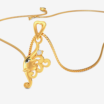 Wings of Luxury - Gold Butterfly Pendant