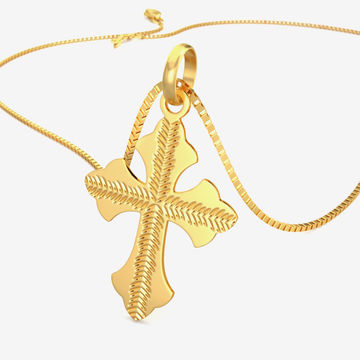Heavenly Bliss - Gold Holy Cross Locket