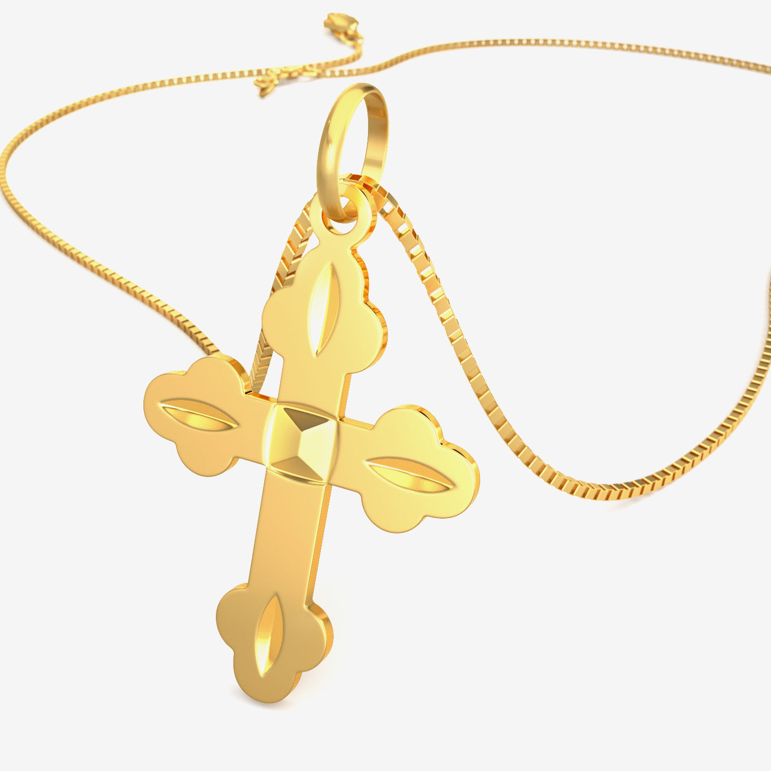 Heaven's Paradise - Gold Holy Cross Locket