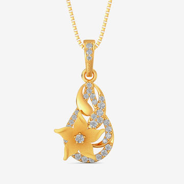 Pride of Nature - Gold Flower Pendant