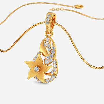 Pride of Nature - Gold Flower Pendant