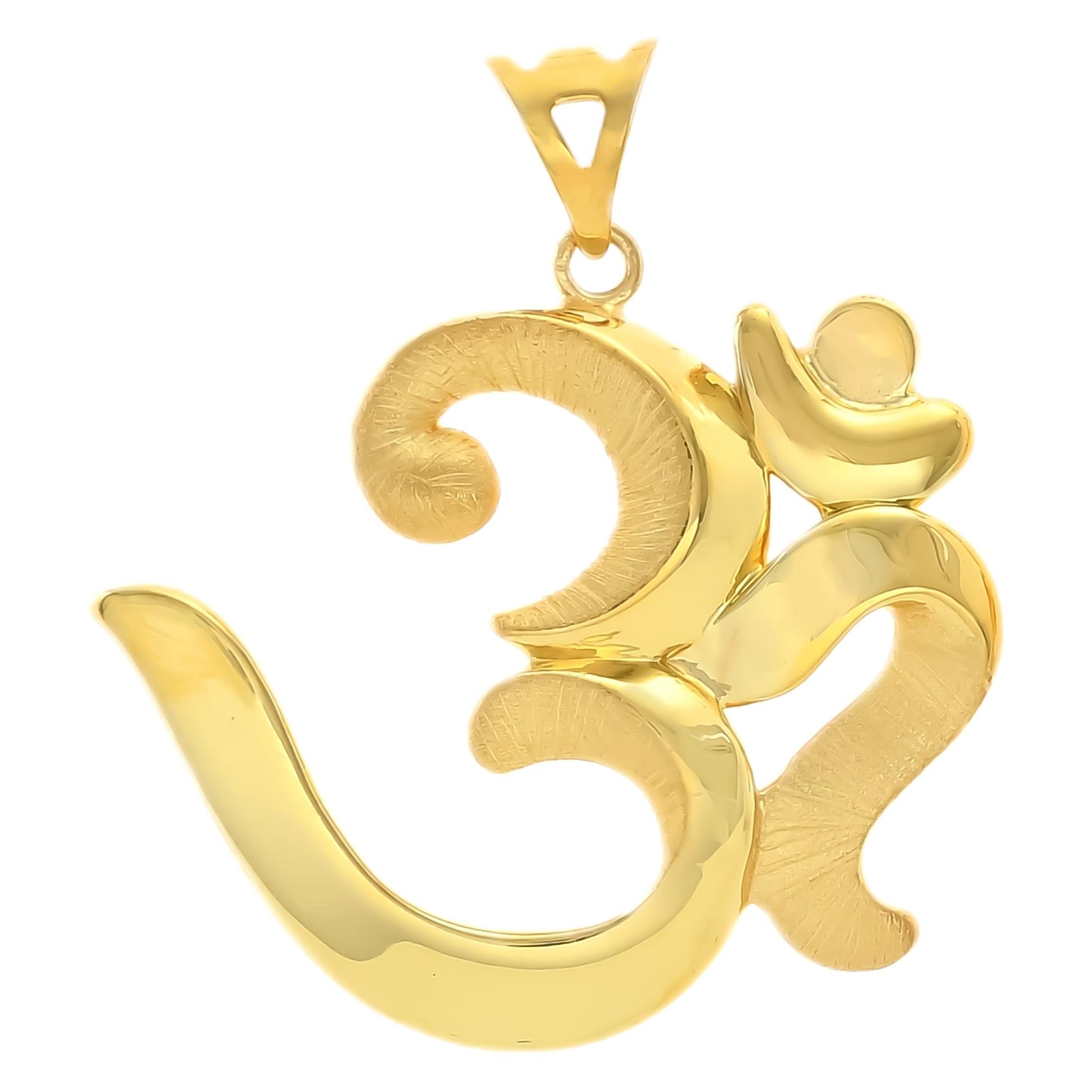 Sacred Om Gold Pendant