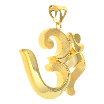 Sacred Om Gold Pendant