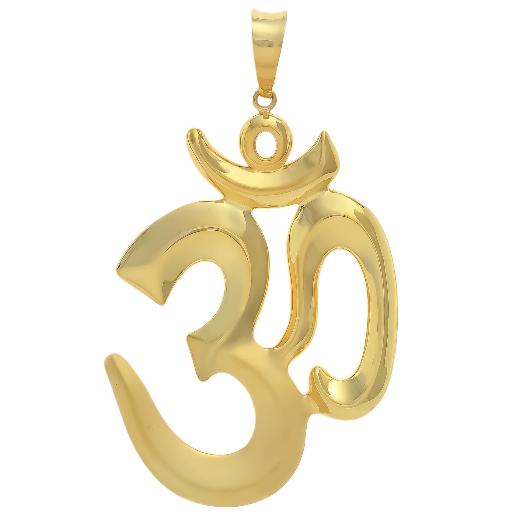 Heavenly Om Gold Pendant