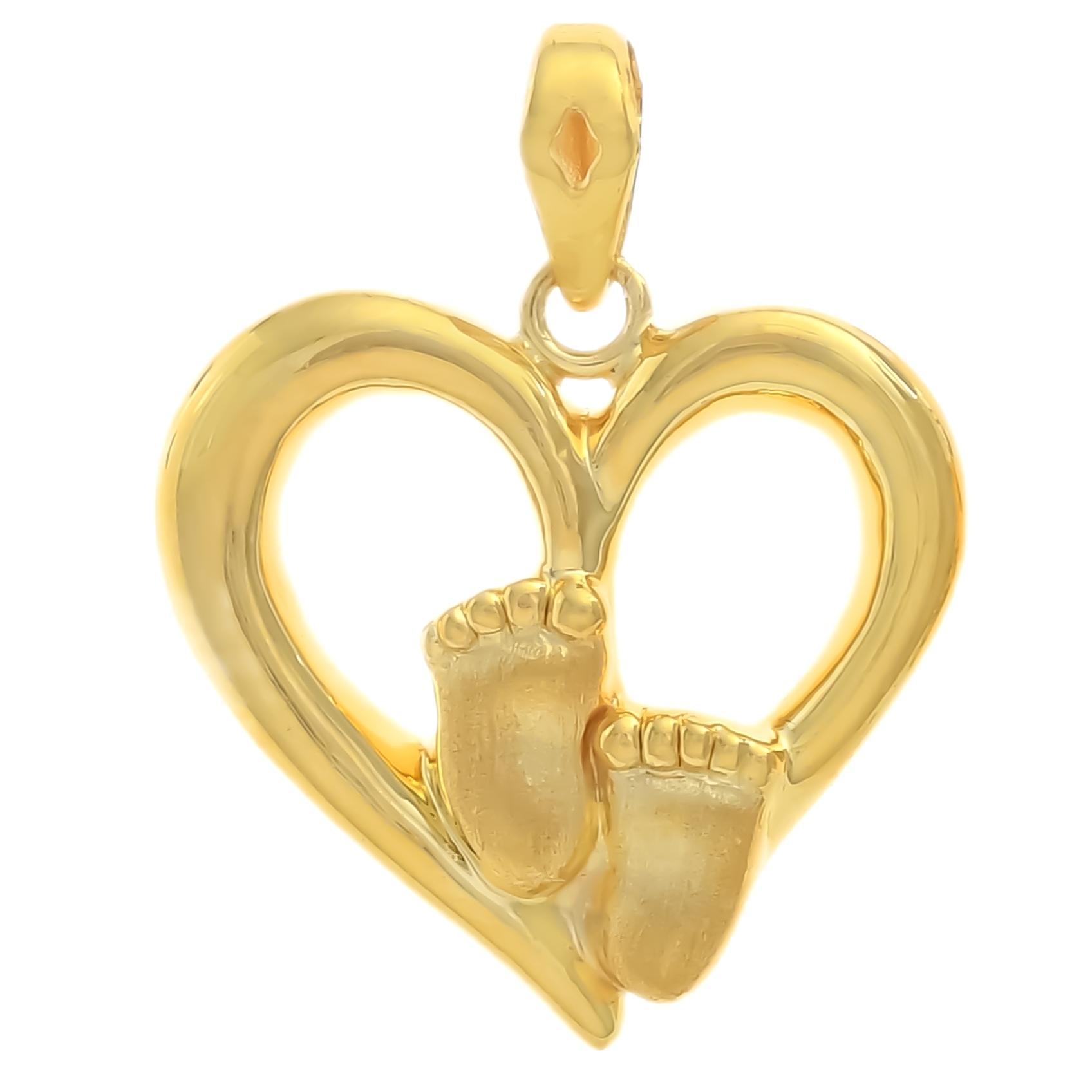 Heart Full of Love Gold Pendant