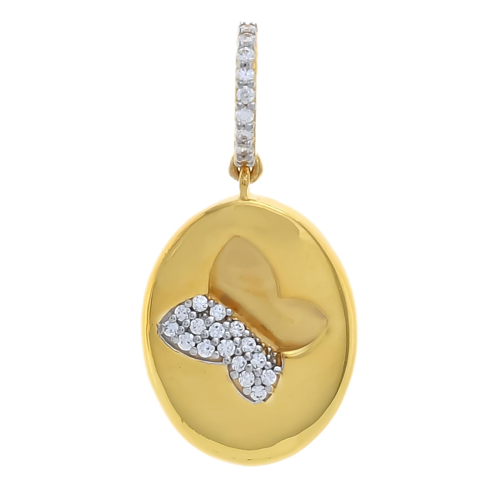 Enchanted Butterfly Gold Pendant