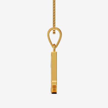 Gold Alphabet "A" Pendant