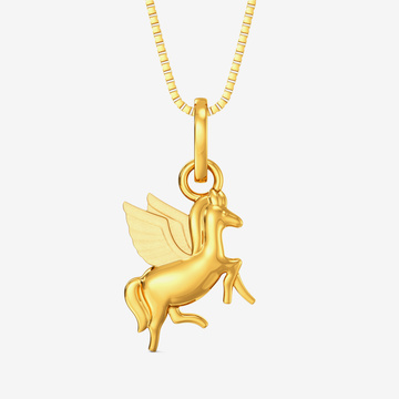 Celestial Horse Gold Pendant