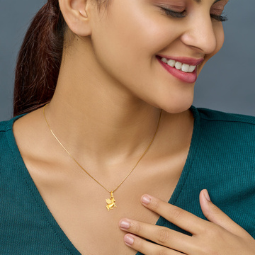 Celestial Horse Gold Pendant