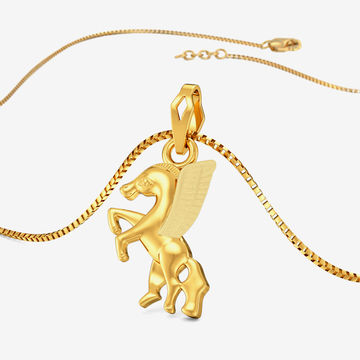 Pegasus Grace Gold Pendant