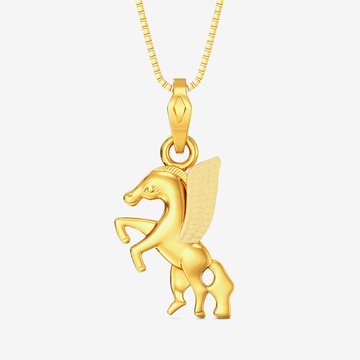 Pegasus Grace Gold Pendant