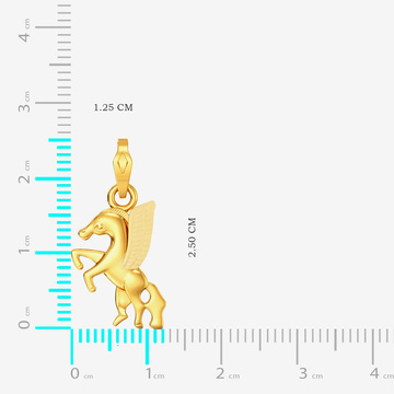 Pegasus Grace Gold Pendant