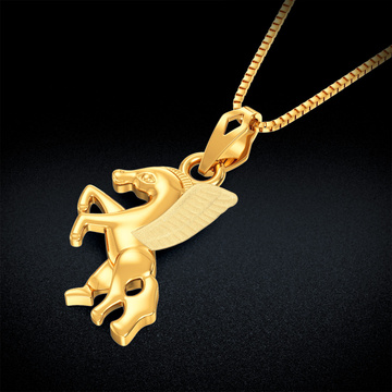 Pegasus Grace Gold Pendant