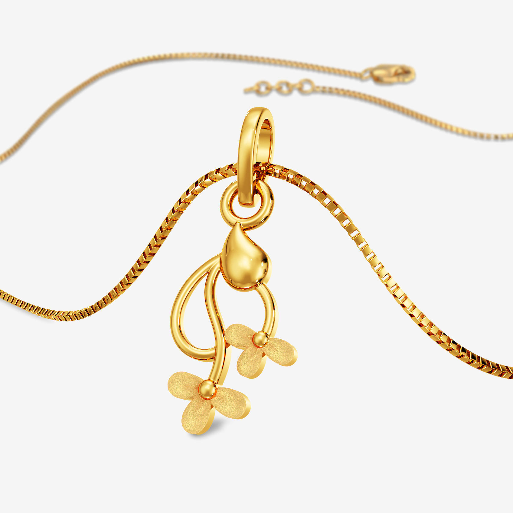 Blooming Beauty Gold Pendant