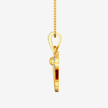 Elegant Butterfly Gold Pendant
