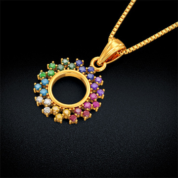 Chromatic Delight Gold Women Pendants