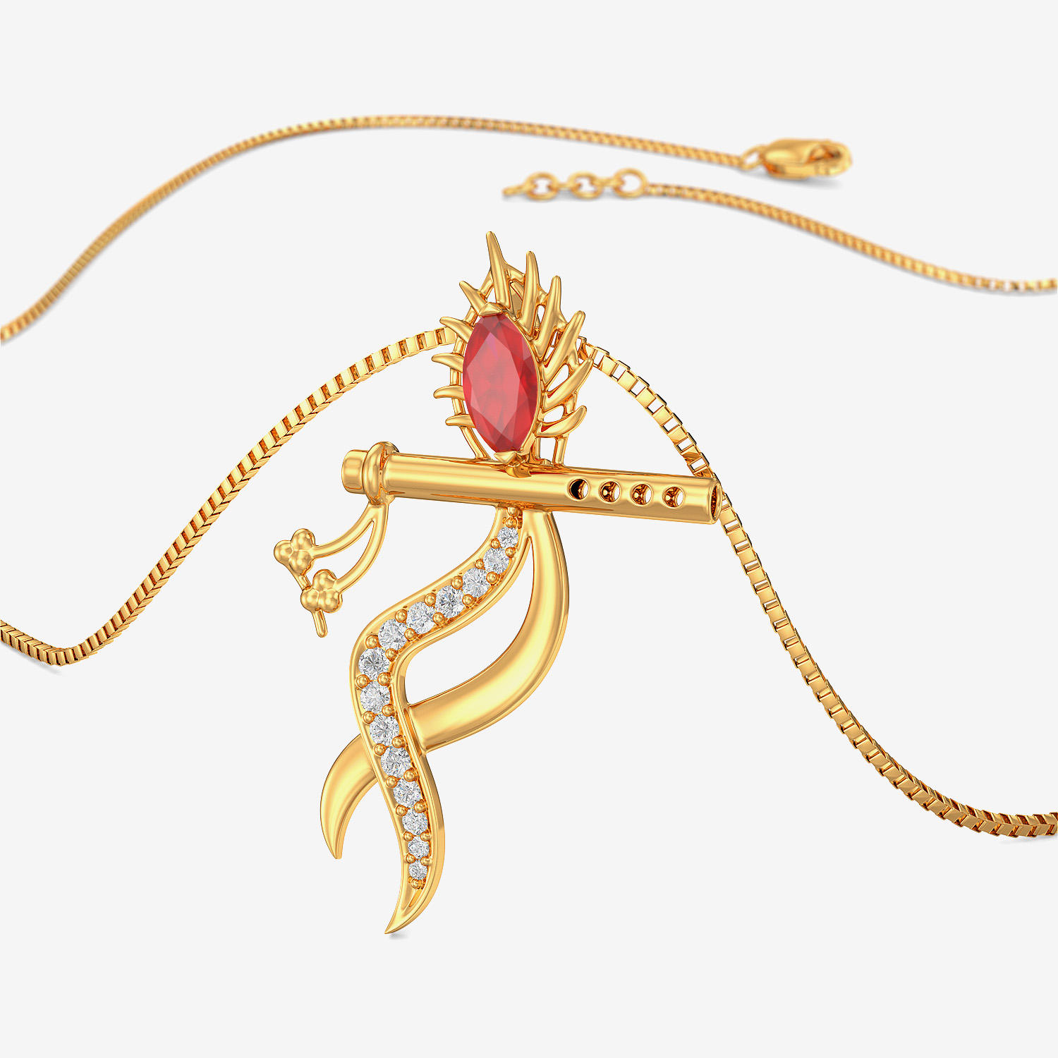 Lord Krishna Gold Pendant