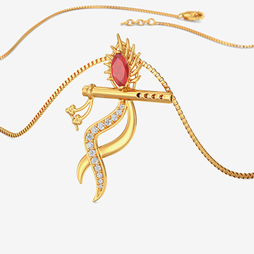 Lord Krishna Gold Pendant