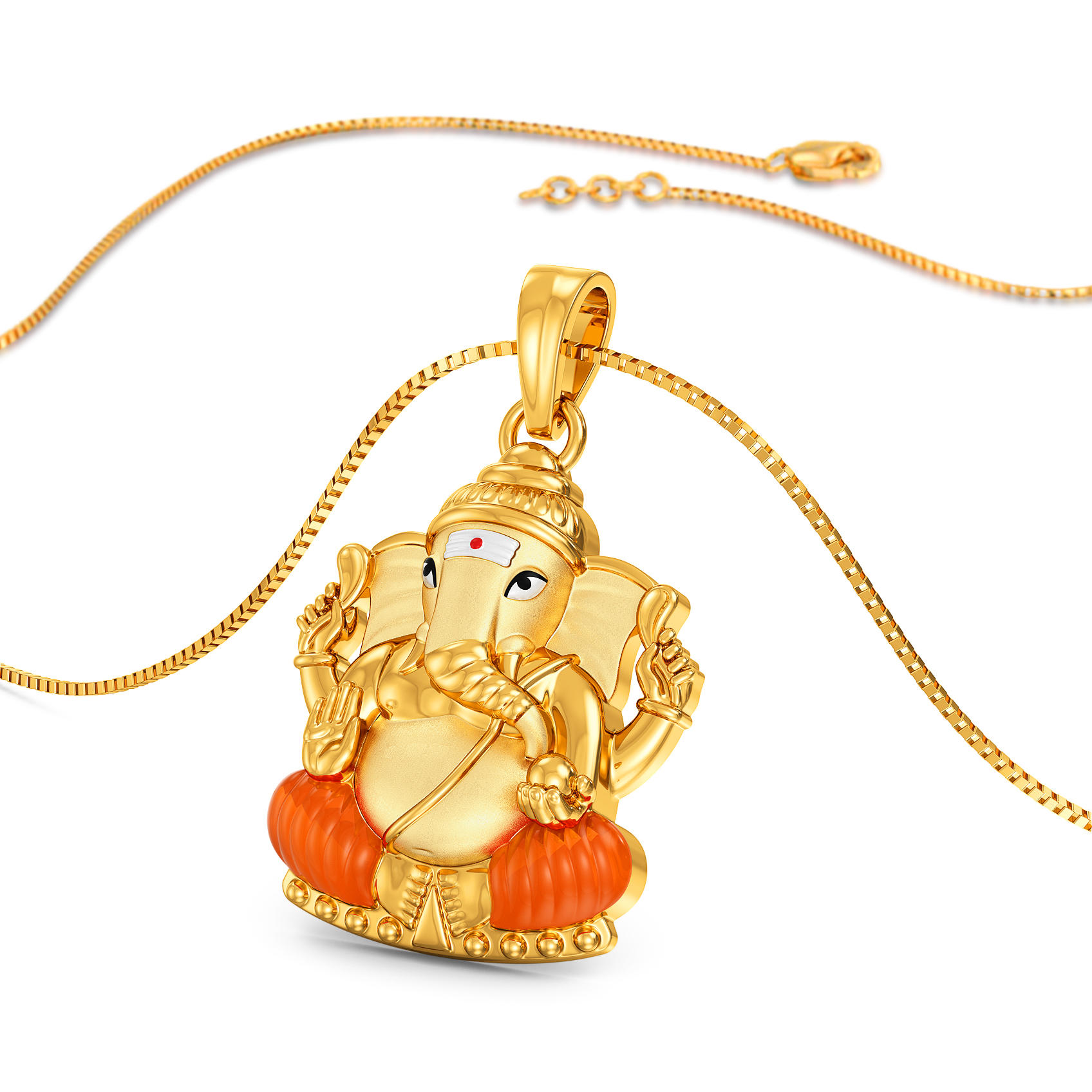 Lord Ganesh Gold Pendant
