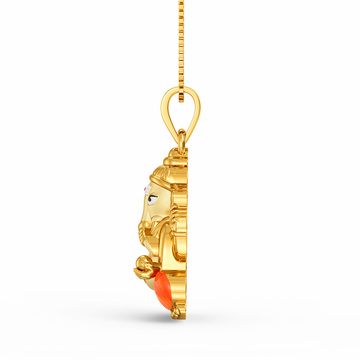 Lord Ganesh Gold Pendant