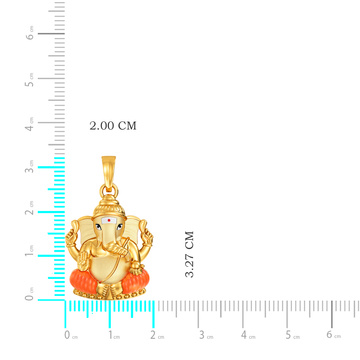Lord Ganesh Gold Pendant