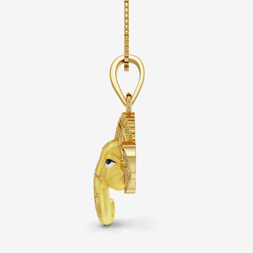 Lord Ganesh Gold Pendant