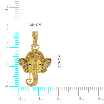 Lord Ganesh Gold Pendant