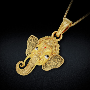 Lord Ganesh Gold Pendant
