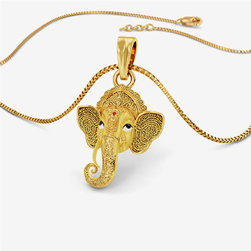 Lord Ganesh Gold Pendant