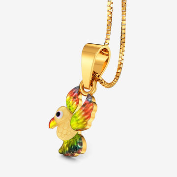 Adorable Gold Kid'S Pendant