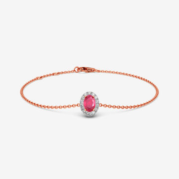 Fiery Solitaire Diamond Bracelet