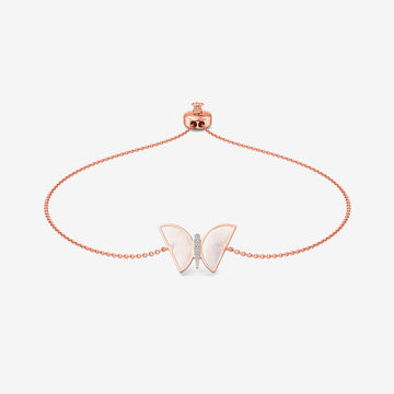 Luminous Wings Diamond Chain Bracelet