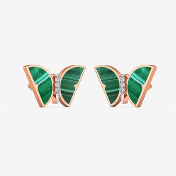 Jade Flutter Diamond Earrings