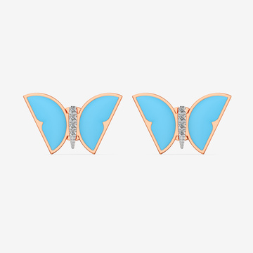 Wings of Serenity Diamond Earrings