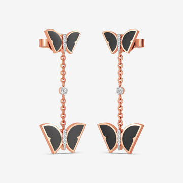 Dusky Butterfly Elegance Diamond Earrings