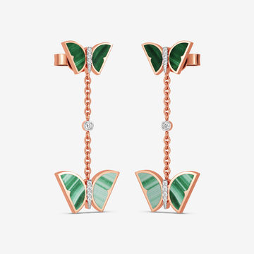 Verdant Winged Diamond Earrings