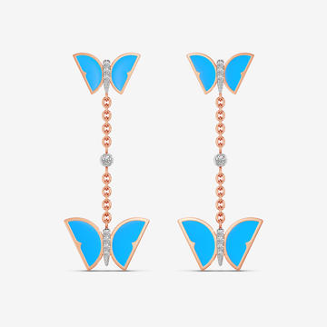 Ocean Wing Diamond Earrings