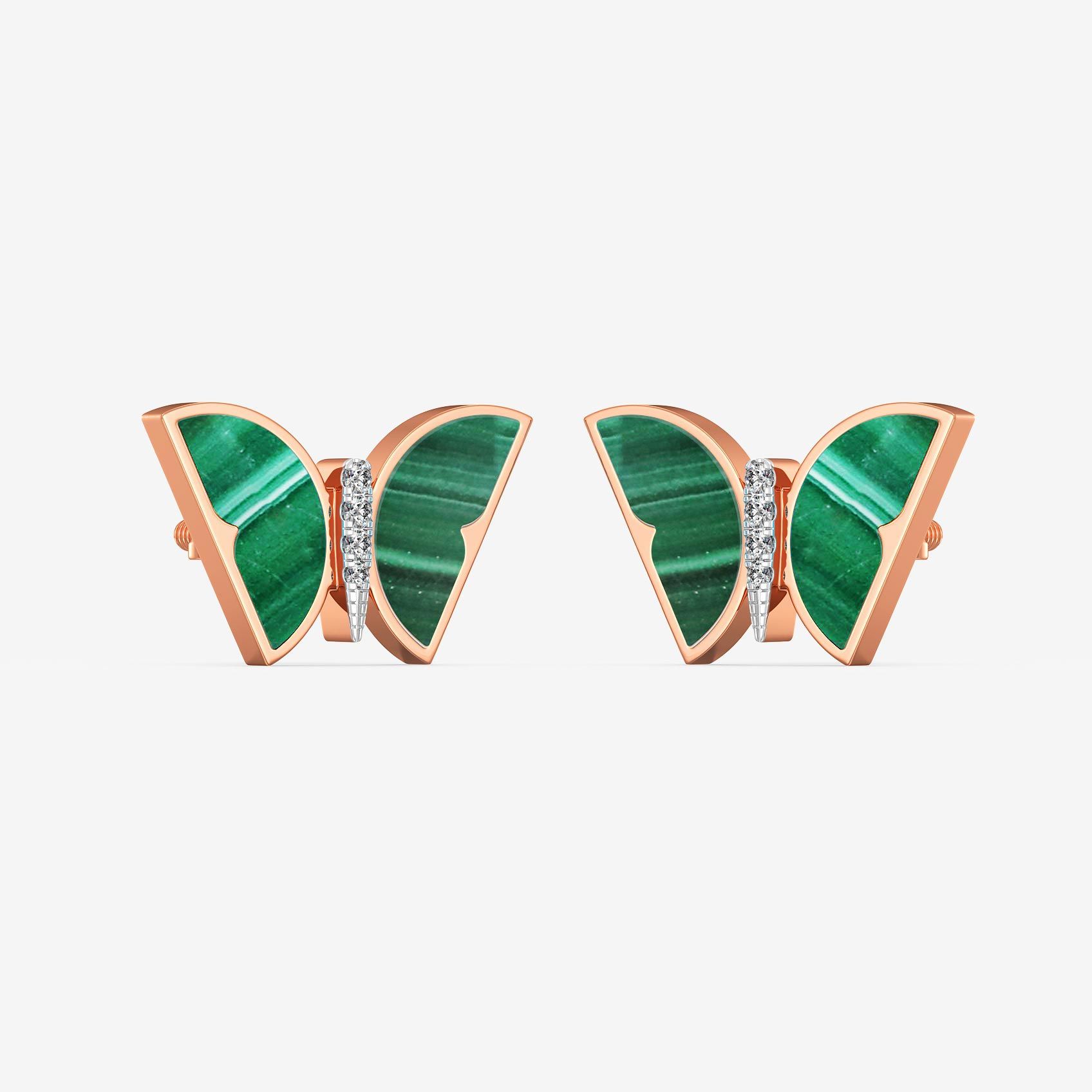 Jade Flutter Diamond Earrings