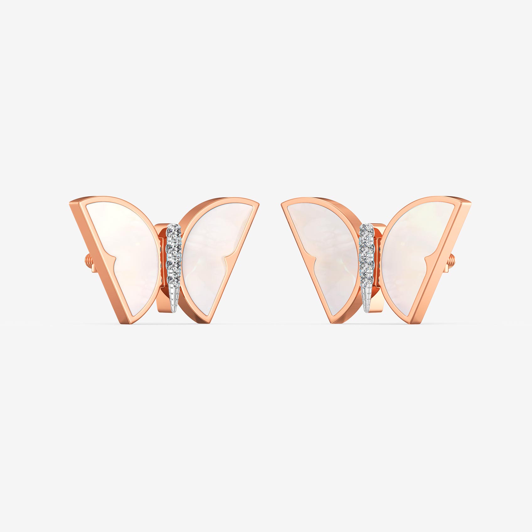 Luminous Wings Diamond Stud Earrings
