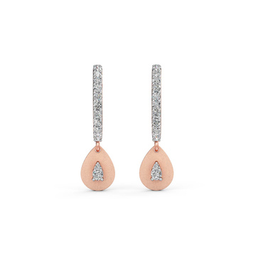 Diamond C-hoop Earring
