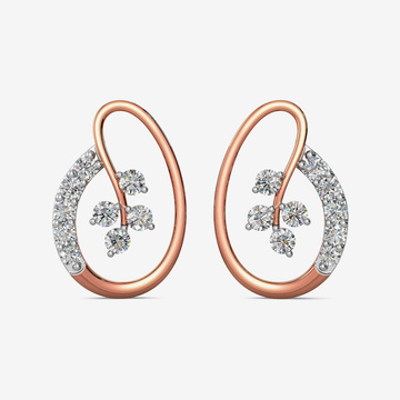 Rose-gold Diamond Stud