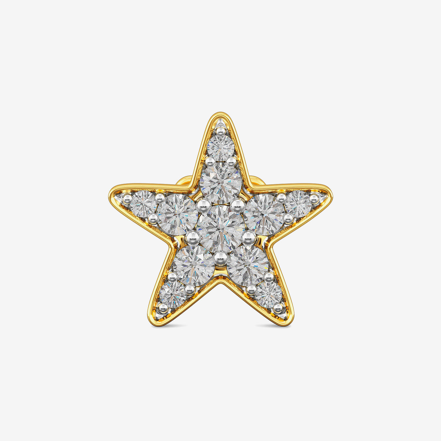 Shimmering Star Diamond Nose Ring