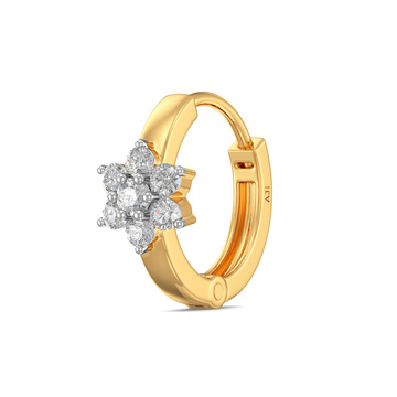 Exquisite Cosmos Floral Diamond Nose Ring