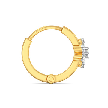 Exquisite Cosmos Floral Diamond Nose Ring